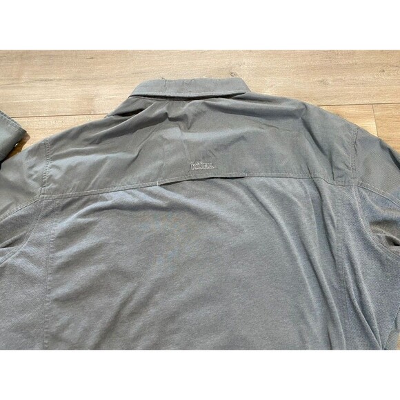 Kuhl Airspeed Mens XL Long Sleeve Button Olive Vented Lightweight Outdoors Shirt - Picture 9 of 10